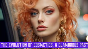 Evolution Of Cosmetics Lovely Redheaded woman