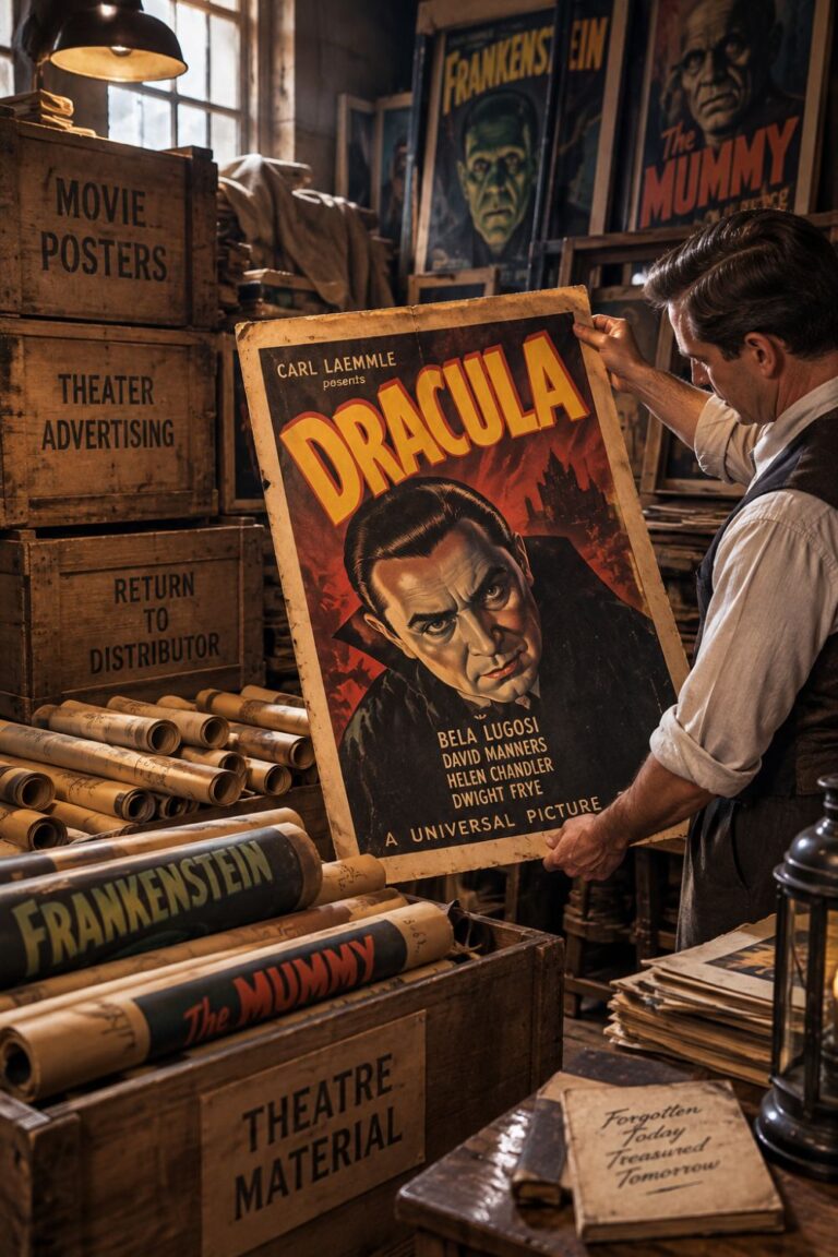 Rare vintage film posters discovered in old theater storage