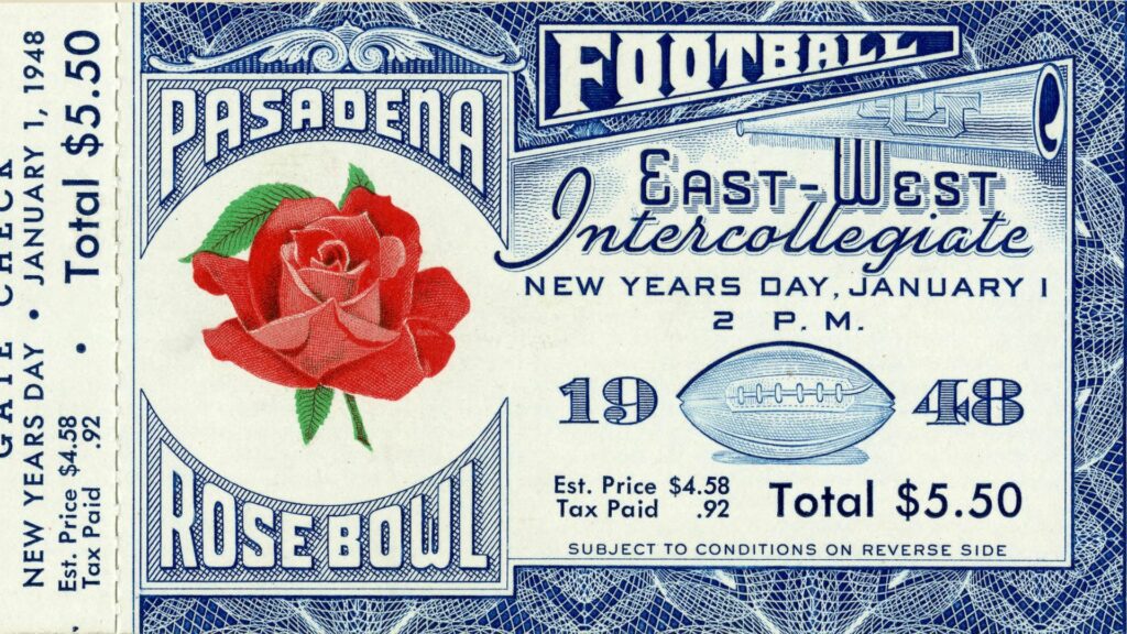 Rose Bowl Ticket 1948—Start Your Sports Memorabilia Collection