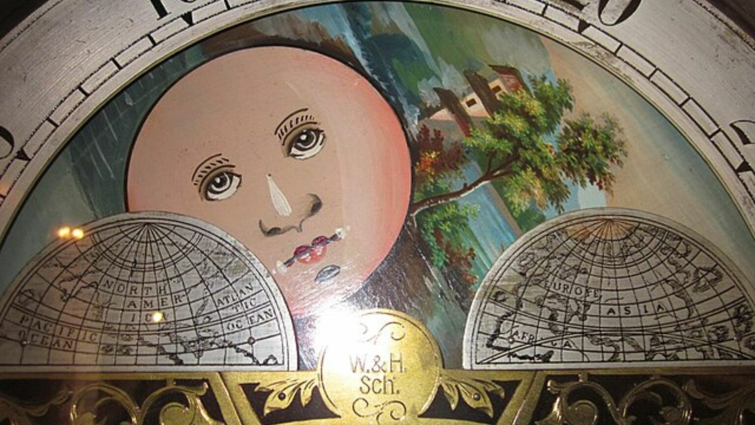 The Moon On The Face Of An Old Clock