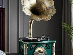 Best Gramophone For Music lovers - Green Wood
