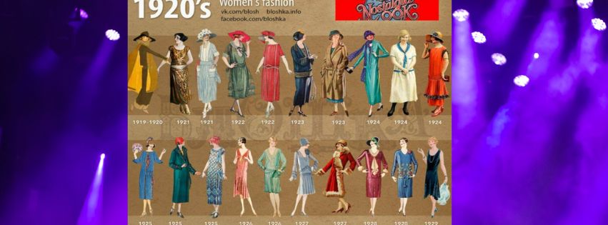 1920s Women's Clothing Chart