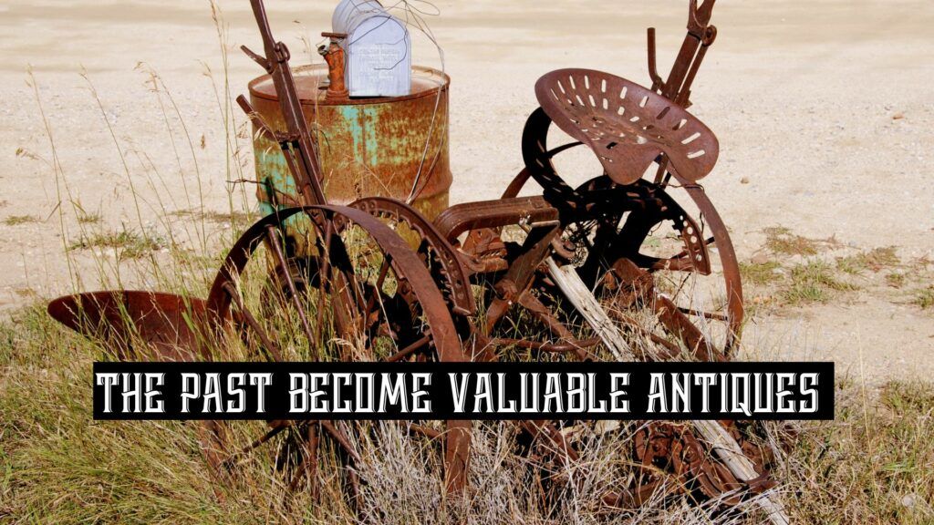 Old Farm Equipment In A Field—Memories Of The Past Become Valuable Antiques