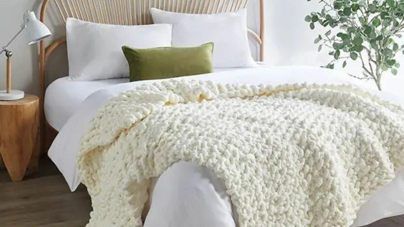 Add Farmhouse Charm-Layer in Cozy Throws and Pillows