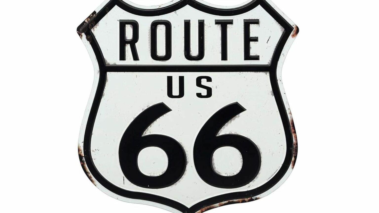 Route 66 Highway Shield Quirky Tin SignsTin Signs