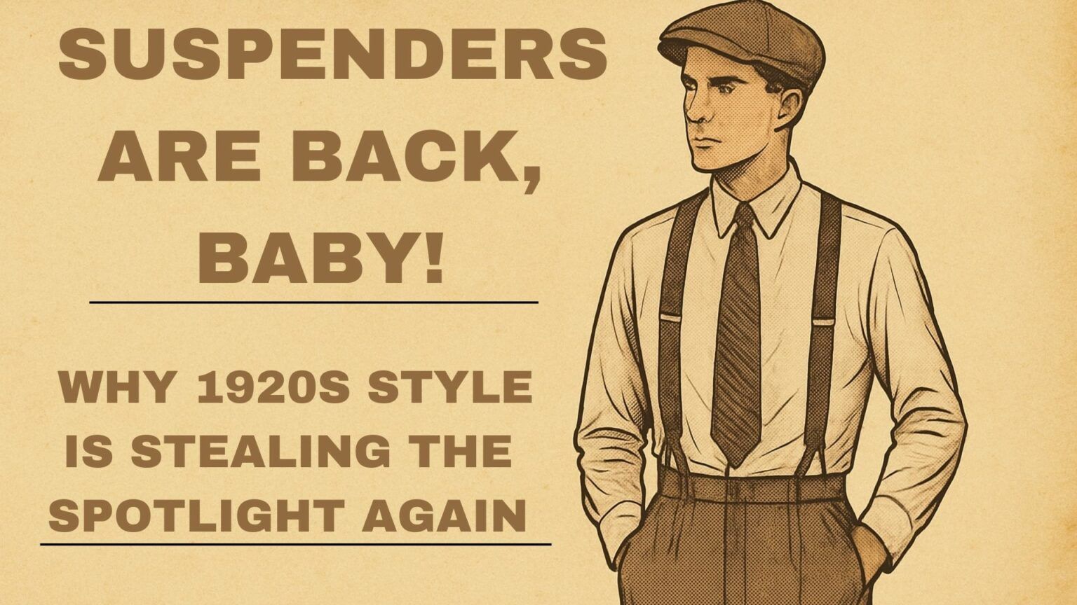 SUSPENDERS ARE BACK, BABY