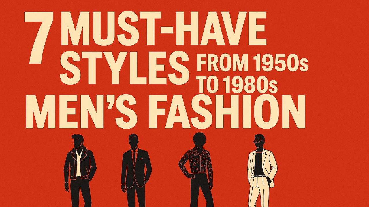 7 Must-Have Styles Mens Fashion 1950s to 1980s
