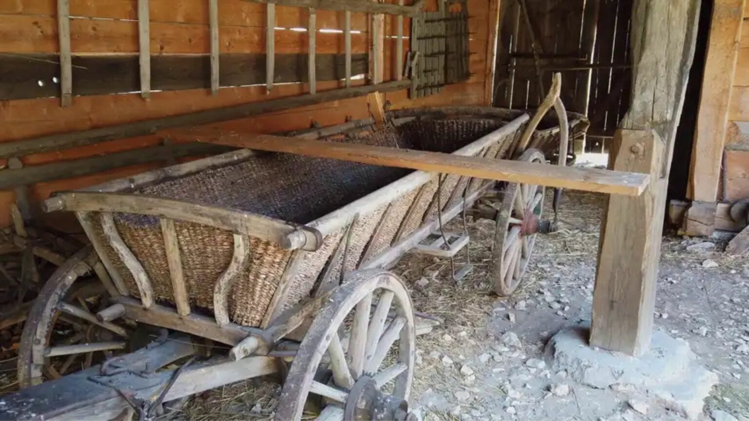 A Rolling Blanket Cart Rustic Farmhouse Finds