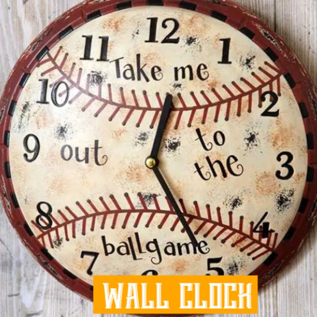 Take Me Out To The Ballgame Wall Clock