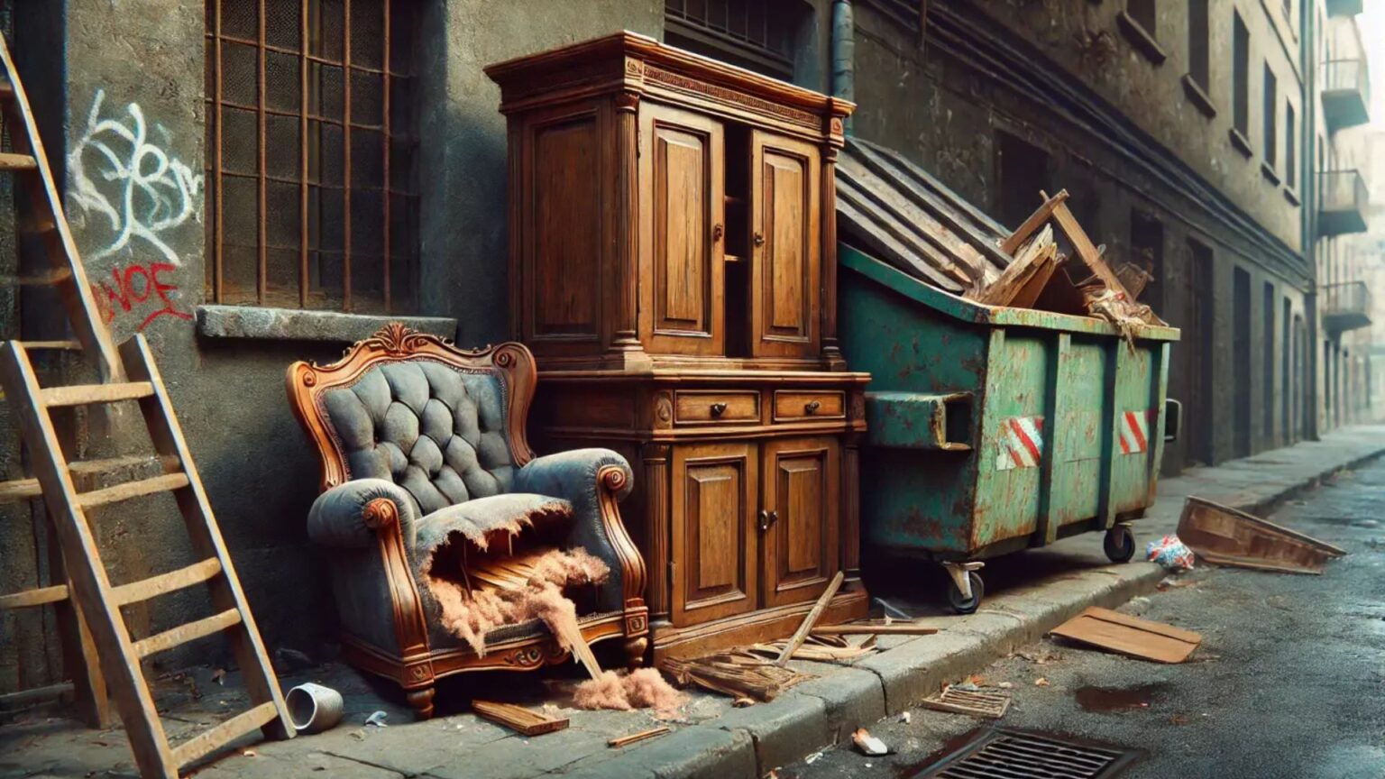 Quality Vintage Furniture In A Dumpster: Nostalgia Myths Debunked