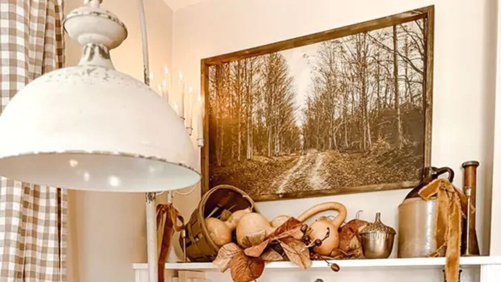 Autumn's Embrace Printed Canvas Wall Art