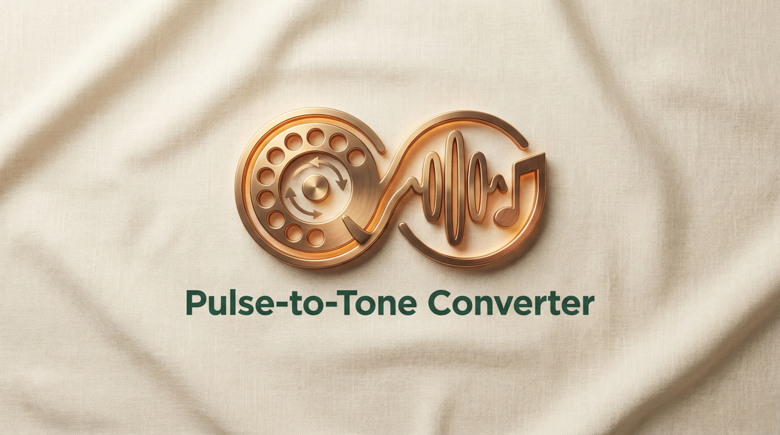 Pulse-to-tone converter for rotary phones using modern phone service