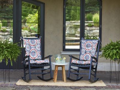 ARDEN Plush Indoor/Outdoor Rocking Chair Cushion Set, 2-Pack, 18 x 20, Water repellent