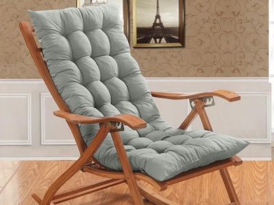 Wooden Rocking Chair Cushion for Rocking Chair Premium Tufted Back and Seat