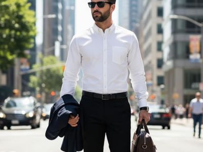 100% Cotton Long Sleeve Shirts for Men | Button Down Shirt Men | Oxford Mens Dress Shirt
