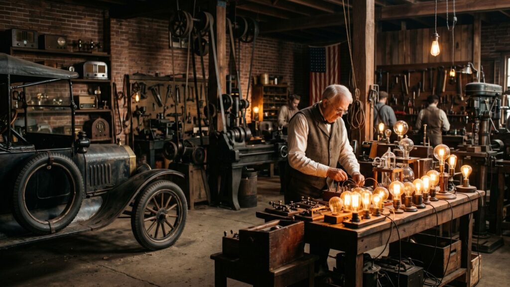 American Innovation Changed the World and Vintage Patriotic Decor