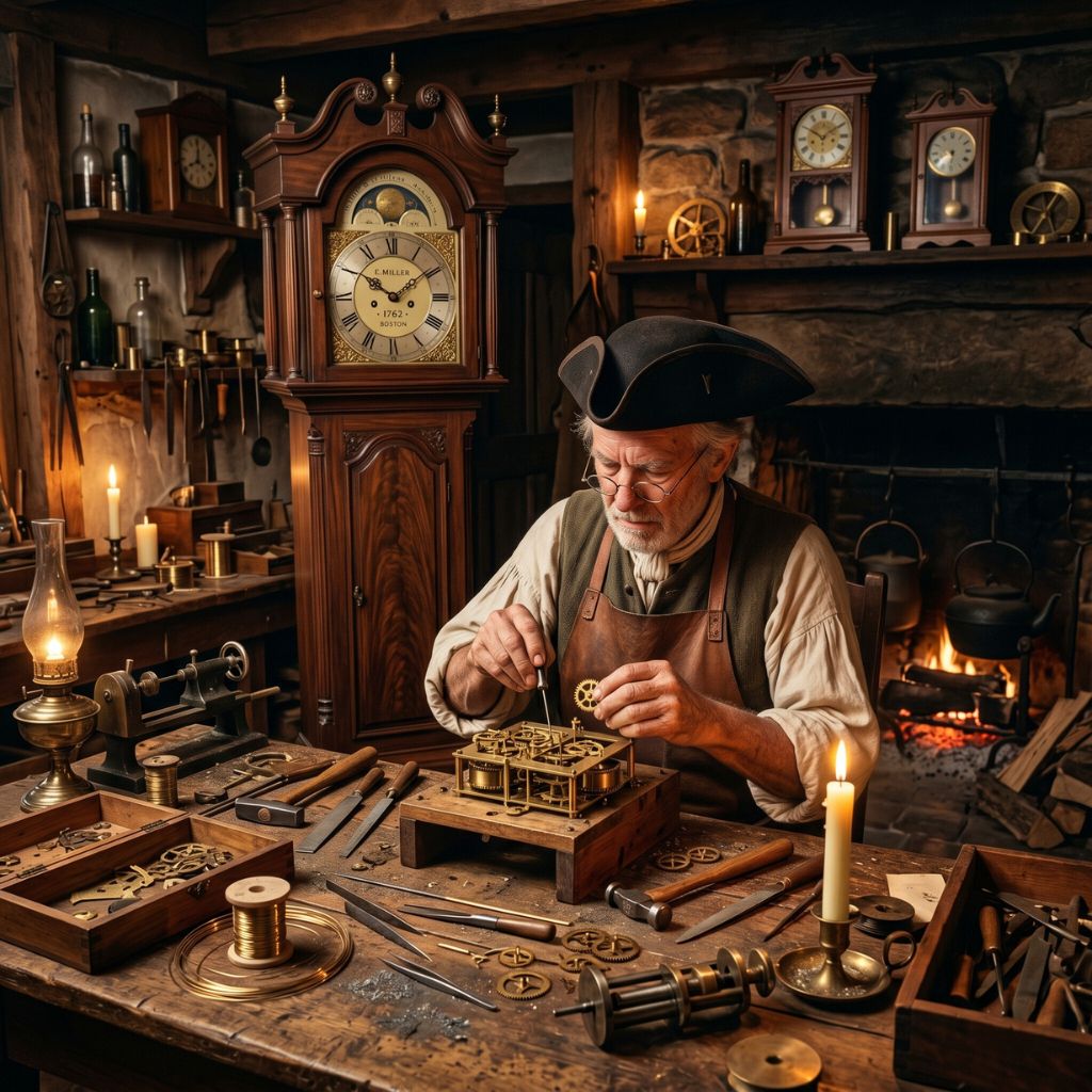 Colonial American Clockmaker