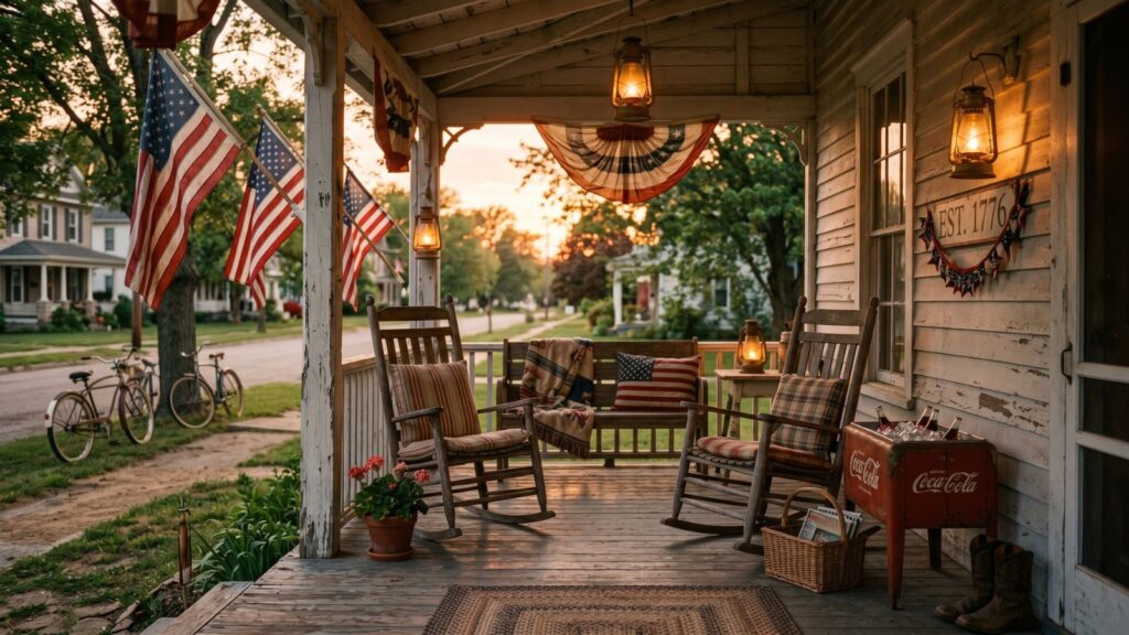 Front Porch Vintage Patriotic Decor