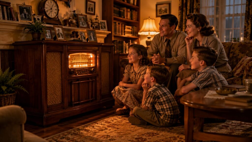 America's Living Rooms Are Not complete Until you have a wooden console radio.