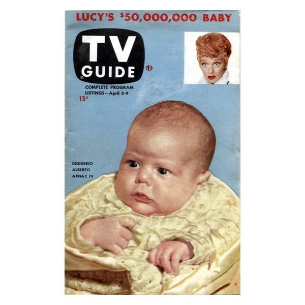 First national issue of TV Guide from April 1953 featuring Desi Arnaz Jr.