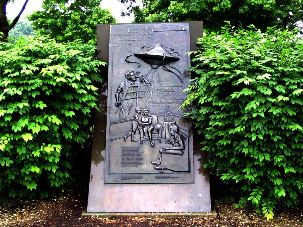War of the Worlds monument in Grovers Mill, New Jersey
