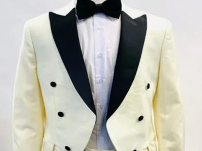 1920s Mens Fashion: Tailcoat Tuxedo Morning Suit Tux Color Wool Fabric