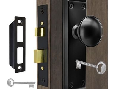 Antique Interior Door Knobs Mortise Lock Set with Skeleton Key Locks