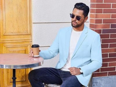 COOFANDY Men's Casual Linen Blazer Jacket Lightweight Sport Coats Two Button Suit Jackets