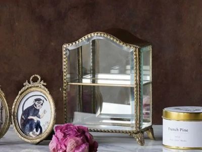 Claw Foot Tabletop Glass Display Box Claw Foot Tabletop Glass Display Box