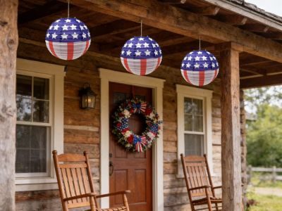 Colonial Lantern Patriotic Decor
