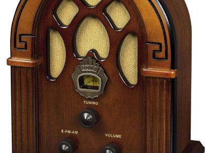 Crosley CR31D-WA Companion Retro AM/FM Radio, Vintage Bluetooth Speaker