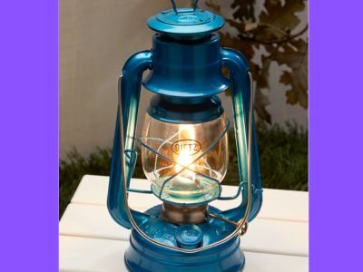 Dietz Original Blue No.76 Hurricane Oil Lamp