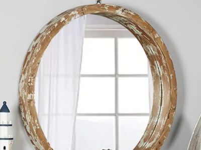 Distressed Wood Mirror
