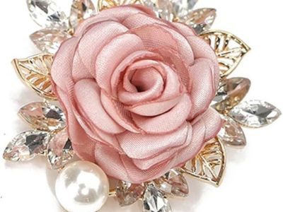 Elegant Rose Flower Brooch Pin for Women Men Wedding Party