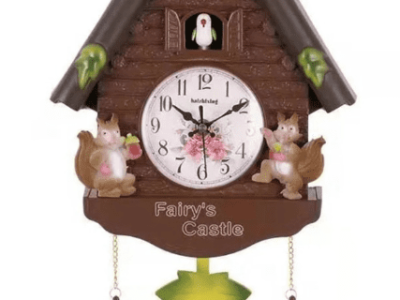European Pastoral Style Resin Quartz Cuckoo Wall Clock Bird for Time Bell Swing Alarm Watch
