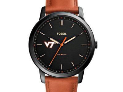 Fossil Virginia Tech Hokies The Minimalist Slim Leather Watch