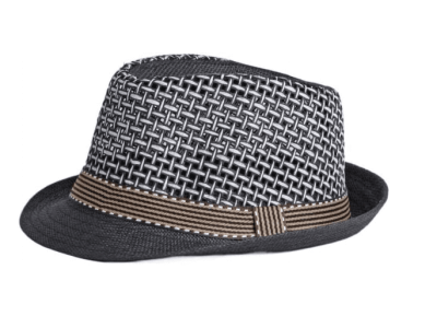 1920s Panama Hat Short Brim Derby Jazz Cap Packable Dad Hat Unisex