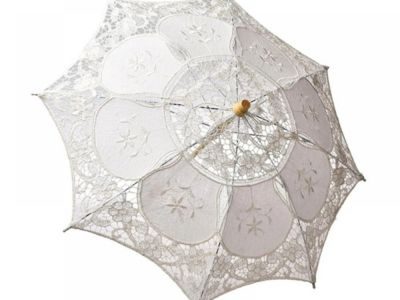 Lace Umbrella, Parasol Vintage Wedding Bridal Umbrella - for Decoration Photo Lady Costume 1920s Party