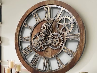 Large Rustic Farmhouse Wall Clock Large Rustic Farmhouse Wall Clock