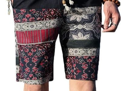 Mr.Stream Men’s Outdoor Surfings Fashion Vintage Workout Classic Linen Printed Casual Bermuda Beach Shorts Mr.Stream Men's Outdoor Surfings Fashion Vintage Workout Classic Linen Printed Casual Bermuda Beach Shorts