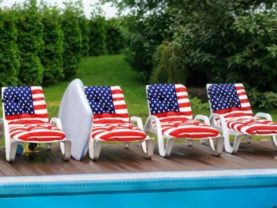 Patriotic Decorative Outdoor Cushion