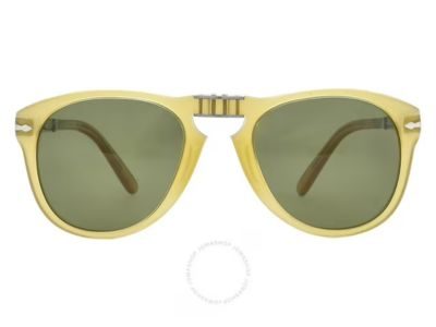 Persol PO0714SM 204/P1 Steve McQueen Polarized Sunglasses Opal Yellow Green 54mm Persol PO0714SM 204/P1 Steve McQueen Polarized Sunglasses Opal Yellow Green 54mm