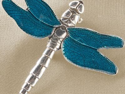 Pewter Dragonfly Brooch