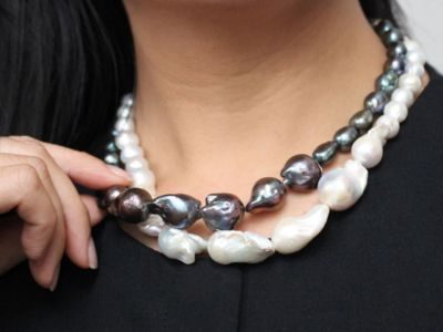 Plaza Joanni Graduated Peacock Pearl Necklace Base