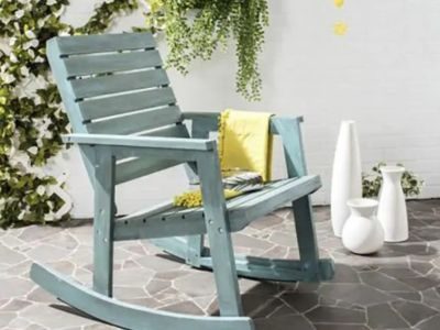 Rustic Farmhouse Wooden Rocking Chair