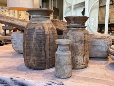 Rustic Flower Pot Set Rustic Flower Pot Set