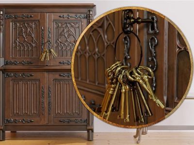 Skeleton Key Set Reproduction Key for Antique Furniture - Cabinet Doors, Dresser Drawers Vintage Old Furniture