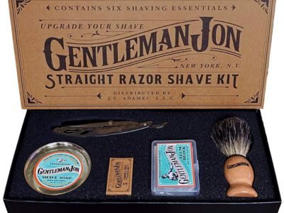 Straight Razor Shaving Kit - Vintage Wet Shave Grooming Set, Includes Straight Edge Razors for Men, Badger Hair Shaving Brush