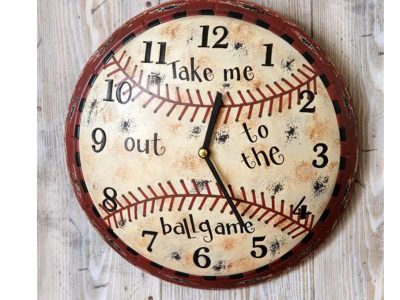 Take Me Out To The Ballgame Wall Clock