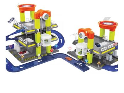 Toy Garage Playset for Cars and Trucks